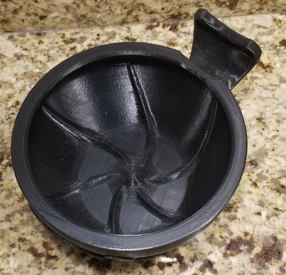 3D Printed Wet Shaving Bowl With Mustache