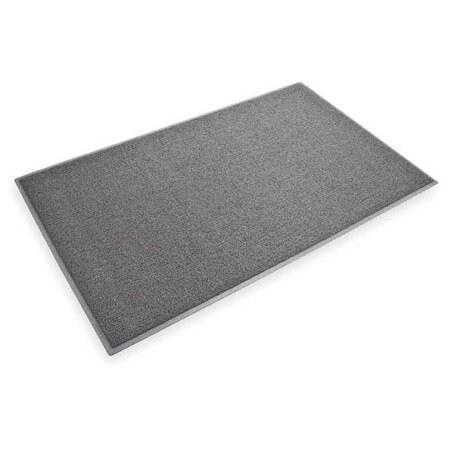 3M 6050 Entrance Mat, Vinyl, 7/16 In Thick, Gray, 3 Ft X 5 Ft