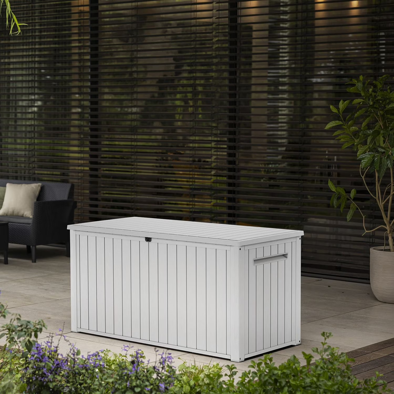 Keter 170 Gal. Resin Deck Box Large Indoor/Outdoor Storage