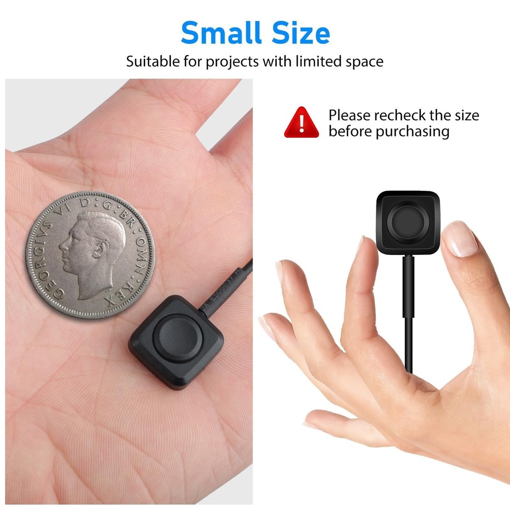 Linkstyle 10Pcs Momentary Push Button Switch, Surface Mount 11.43in Wire