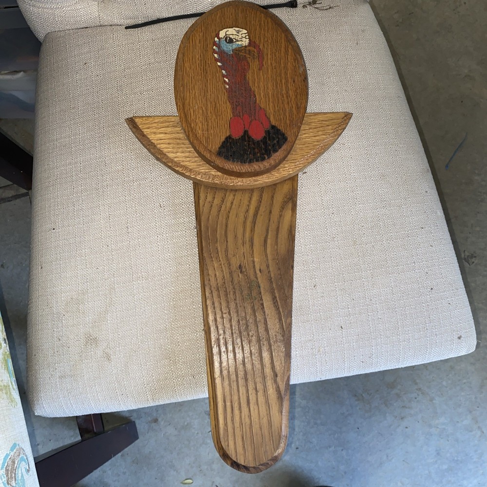 Solid Oak Wood Turkey Fan / Beard Mounting Kit