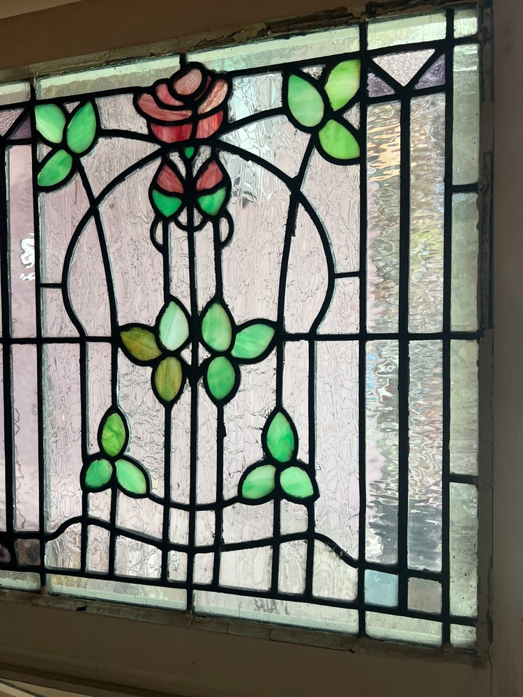 Belle epoque stained glass window