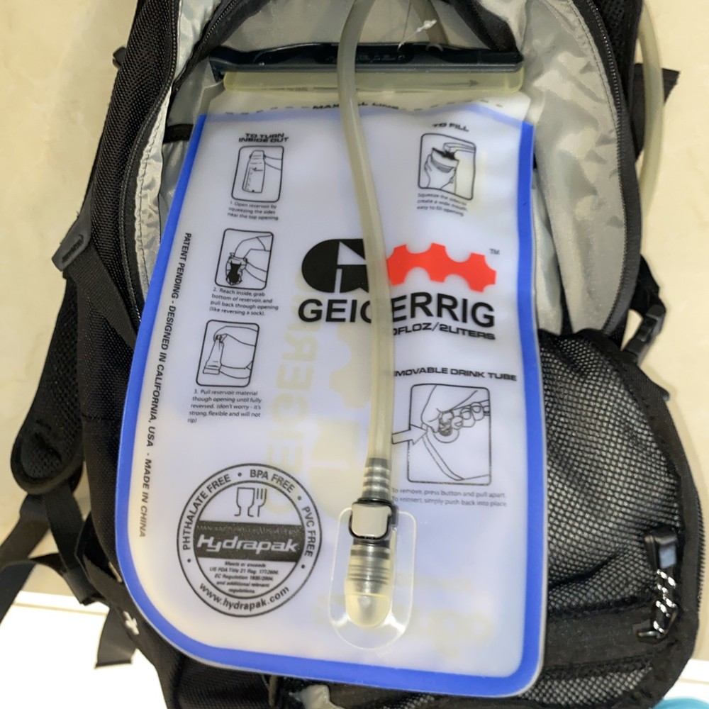 Geigerrig Backpack Hydration Pack RIG 700 w/ Bladder Bag - Excellent Condition