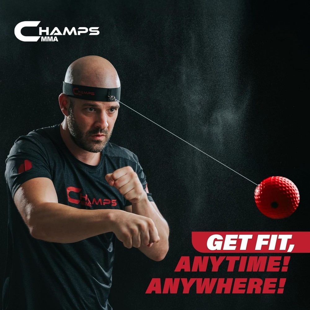 Versatile Boxing Reflex Training Set with App & Spare Strings - Gift Ready