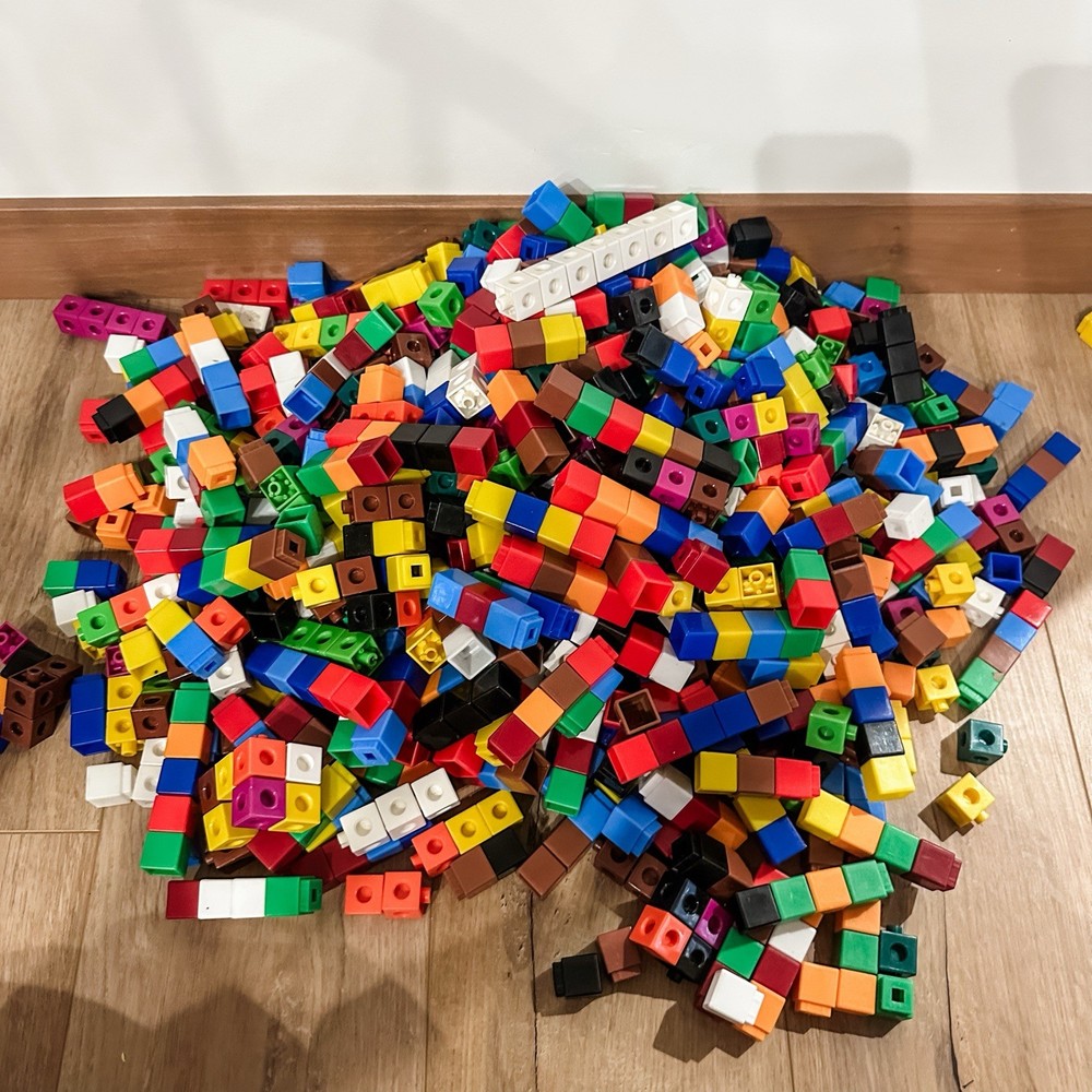 Linking Cubes Math Manipulatives Counting Measuring Addition Patterns 7 Pounds