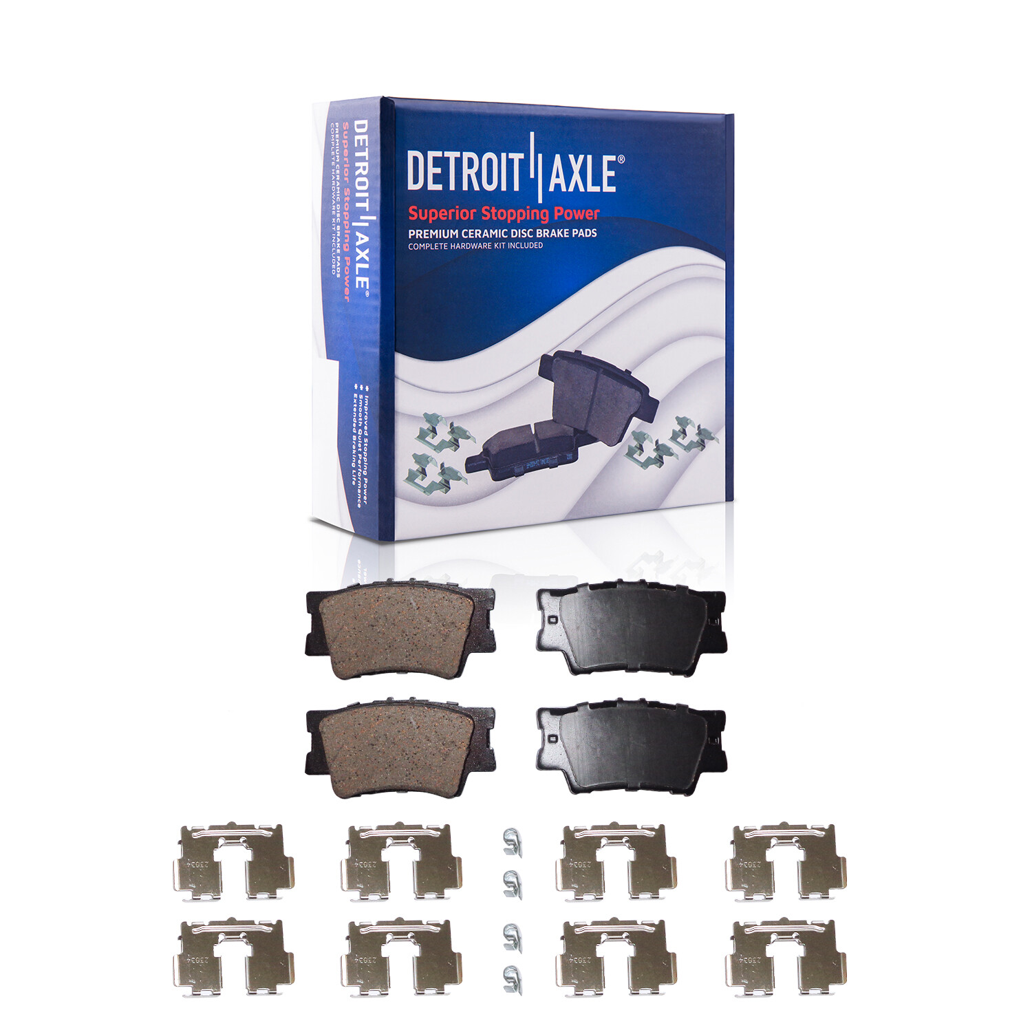 For 2007-2017 Toyota Avalon Camry ES300h ES350 Front & Rear Ceramic Brake Pads