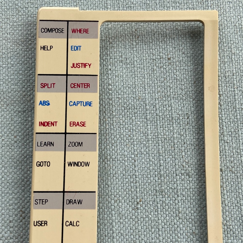 Keyboard Function Key Templates Overlay Symphony Lotus IBM Computer? Vintage
