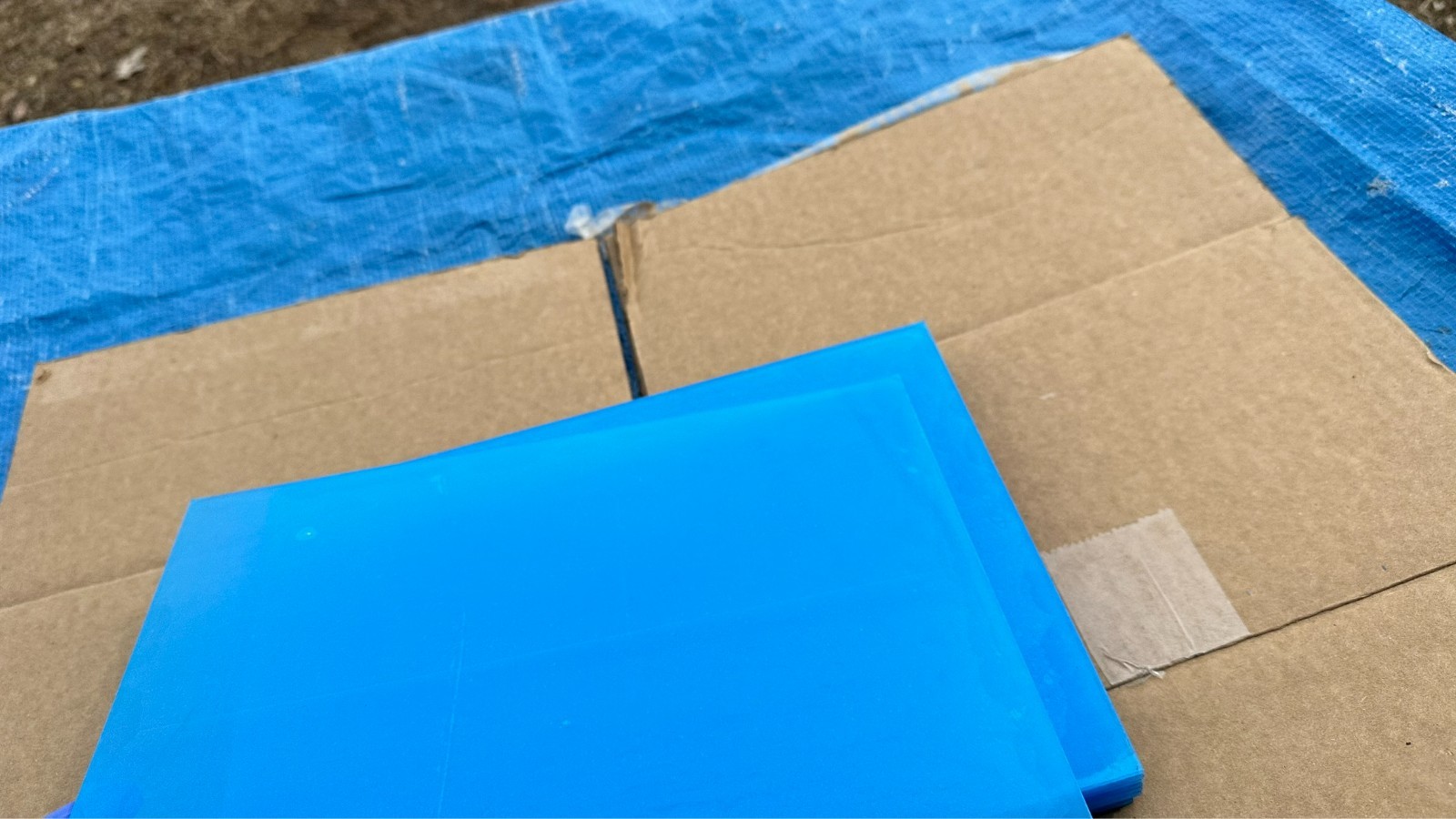 Lot of 10 New Sheets of 10-7/8" x 7-7/8" Acrylic Clear Plexiglass Plexi