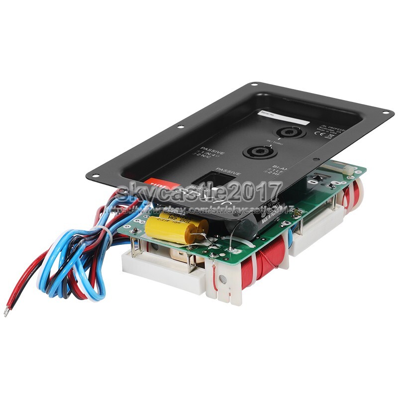 1pcs 800W High-Low 2 Way Speaker Frequency Divider Crossover Filter Junction Box