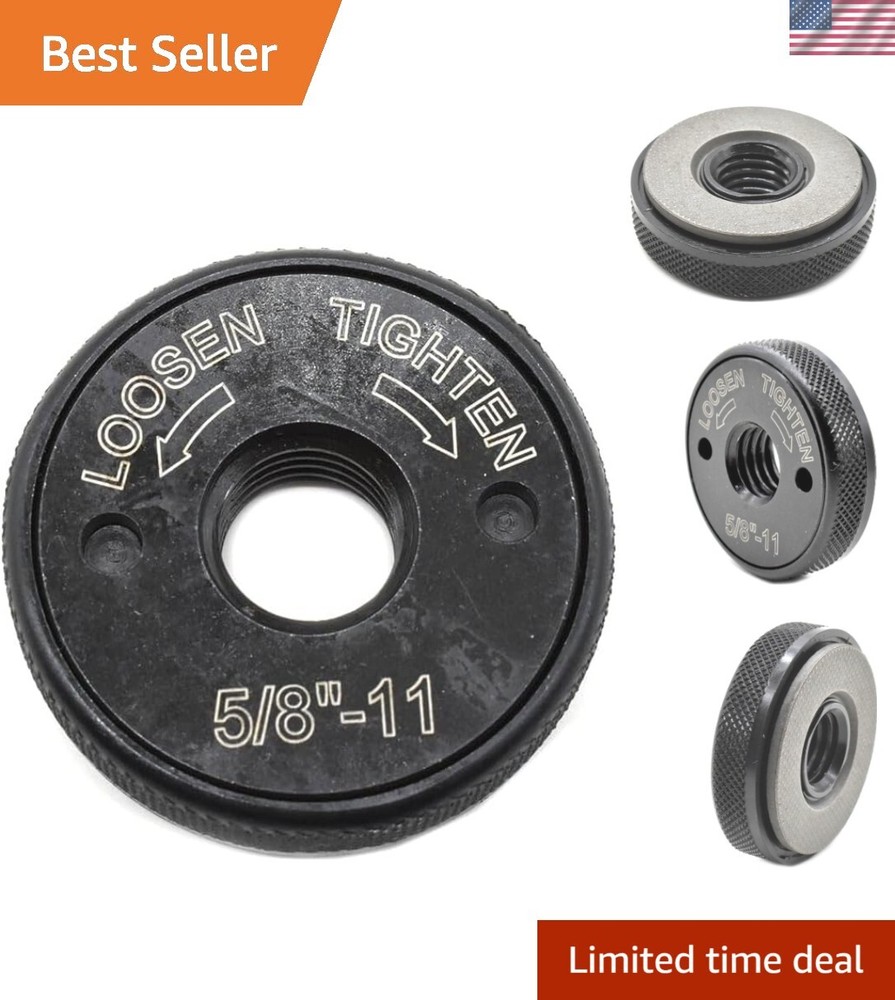 Self-Tightening Quick Change Nut for 6-9" Grinders - Time-Saving Solution
