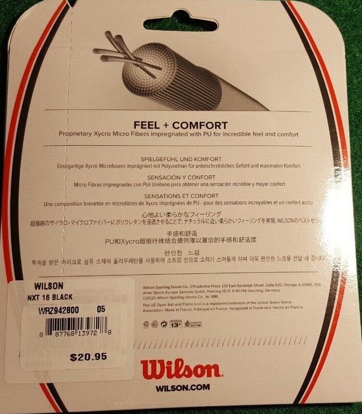 NEW WILSON NXT 16 (1.30) TENNIS STRING!!! WHITE PACK!!!