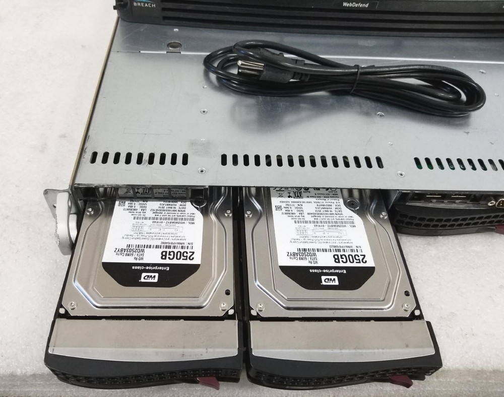 Trustwave Breach WebDefend GX110i Web Application Firewall WAF 500GB HDD