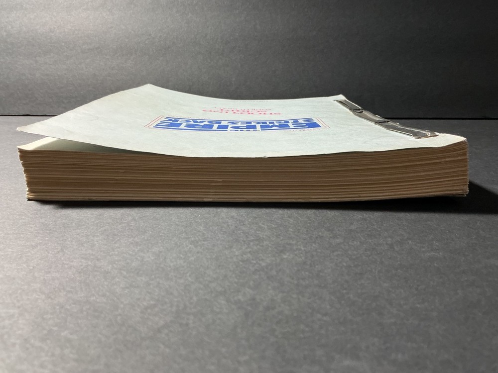 Empire Strikes Back Fourth Draft Shooting Script Oct 24 '78 Lucasfilm Coded Copy