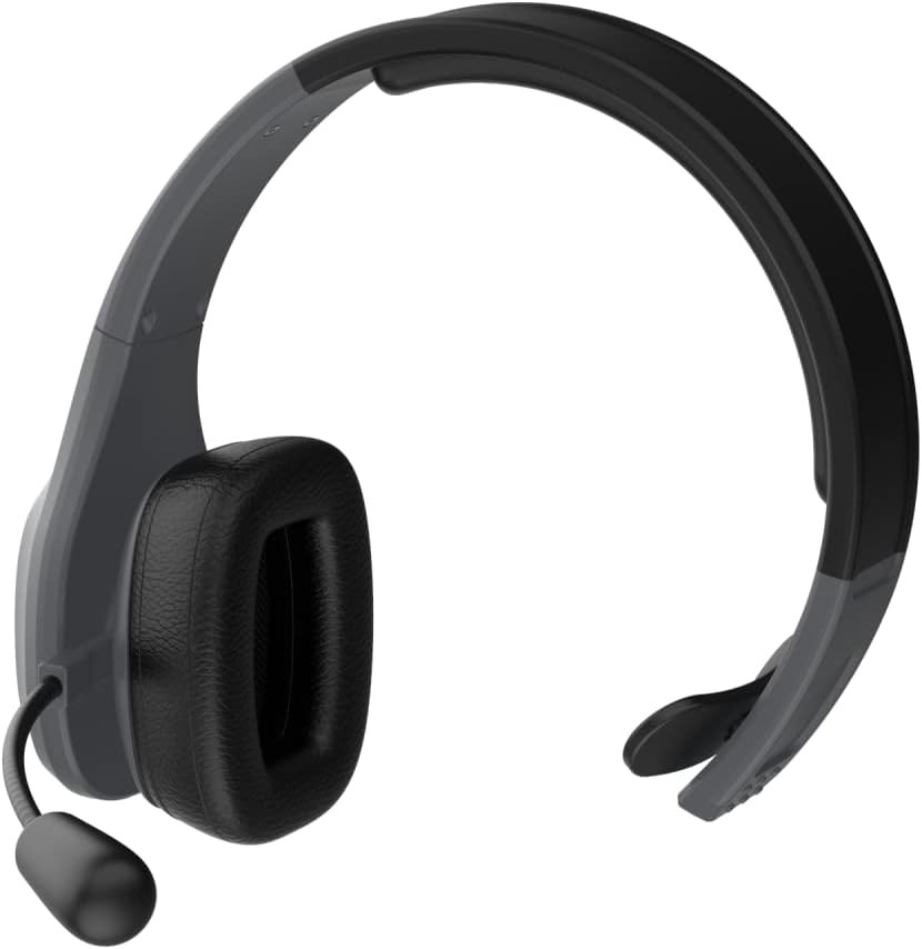 Blue Tiger Storm Gray - Premium Trucker Bluetooth Headset - Wireless