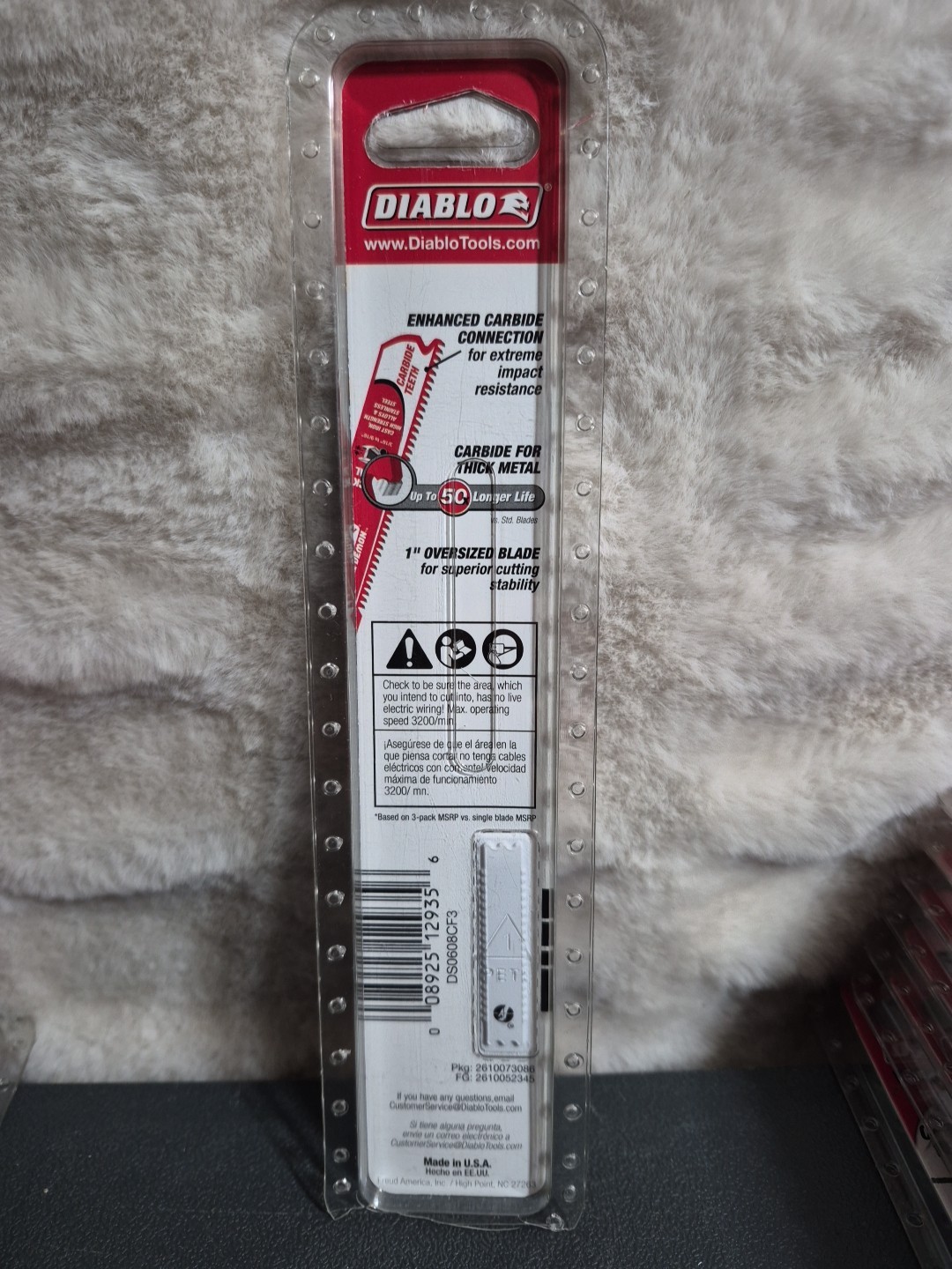 Diablo DS0608CF3 Carbide Tipped Reciprocating Saw Blade - 3 Pack