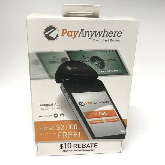 Pay Anywhere Credit Card Reader iPhone iPad Android - NEVER USED IN BOX
