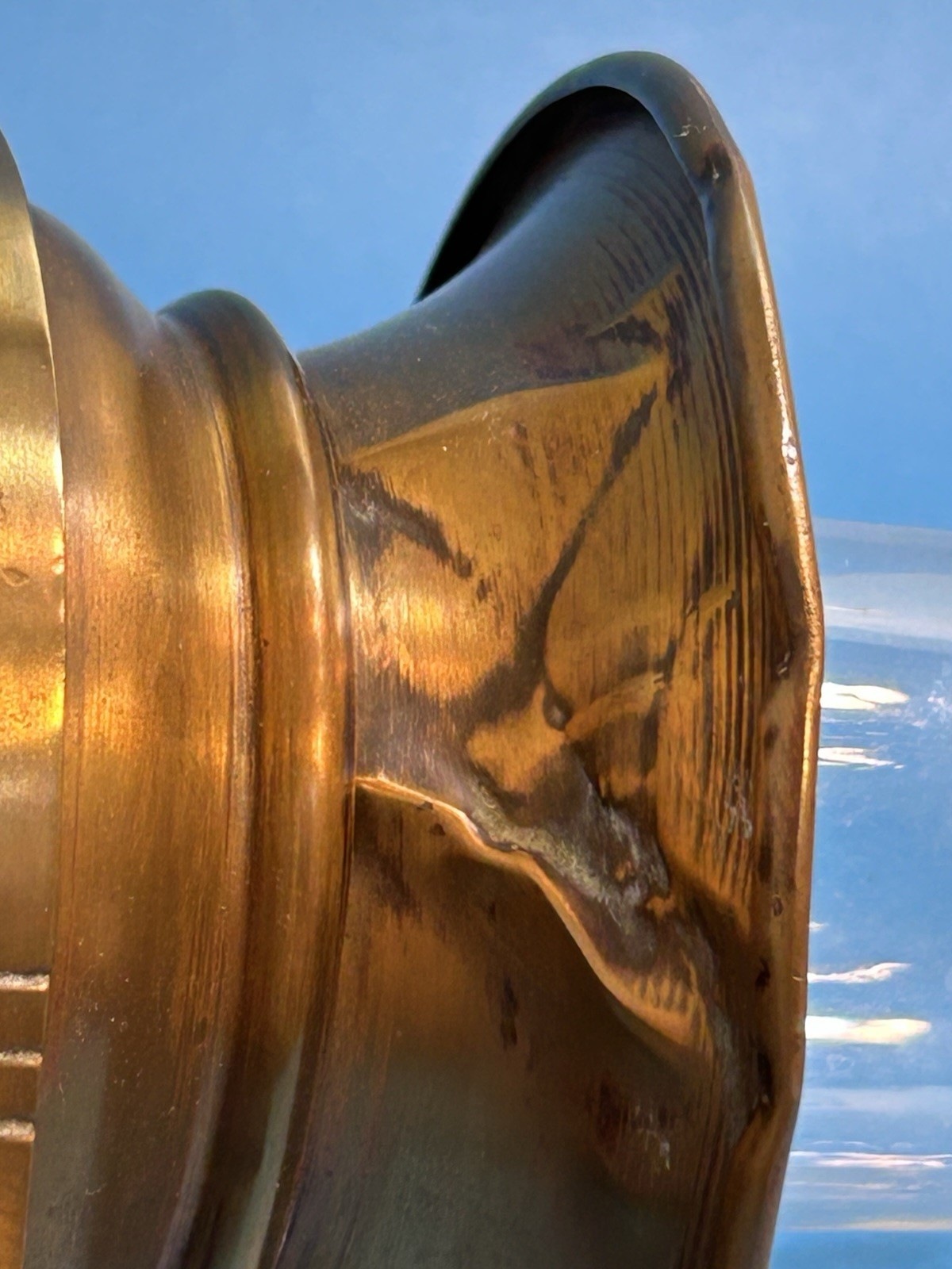 Antique Dayton Manufacturing Chesapeake Ohio Railroad Wall Mount 16” Oil Lamp