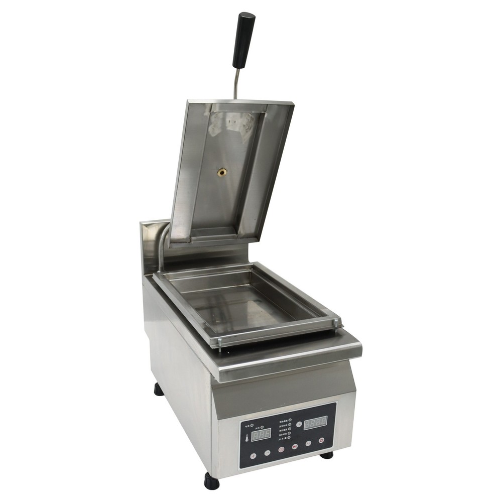 Commercial Countertop Auto Single Tank Dumpling Pan-Frying or Steaming Machine