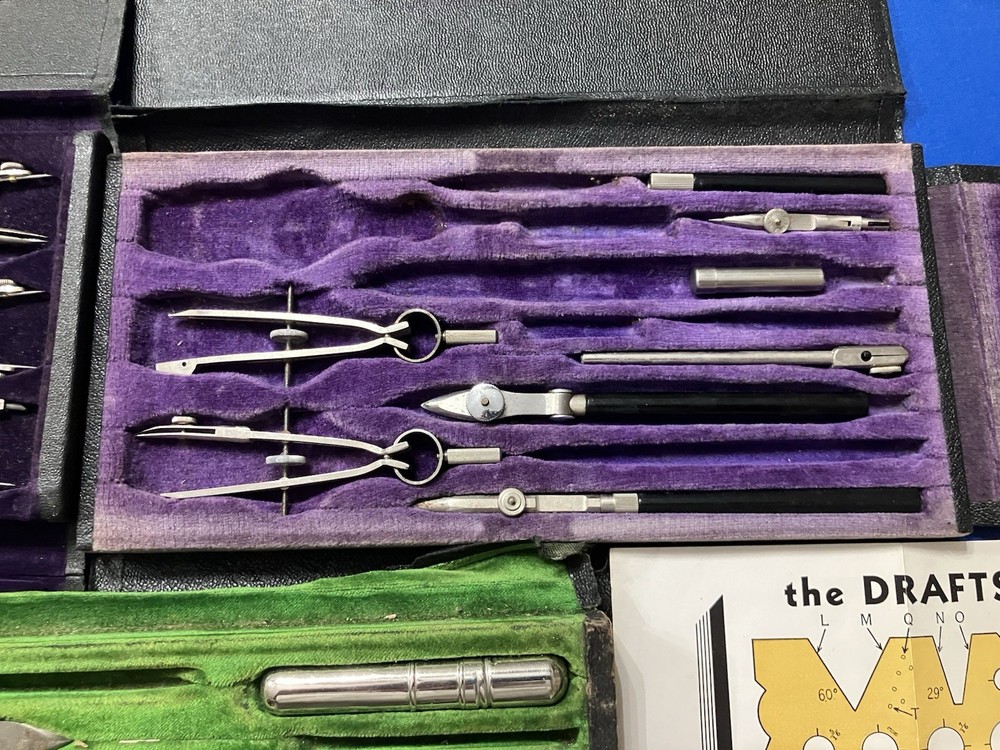 Eugene Dietzgen Vintage Drafting Instruments Set