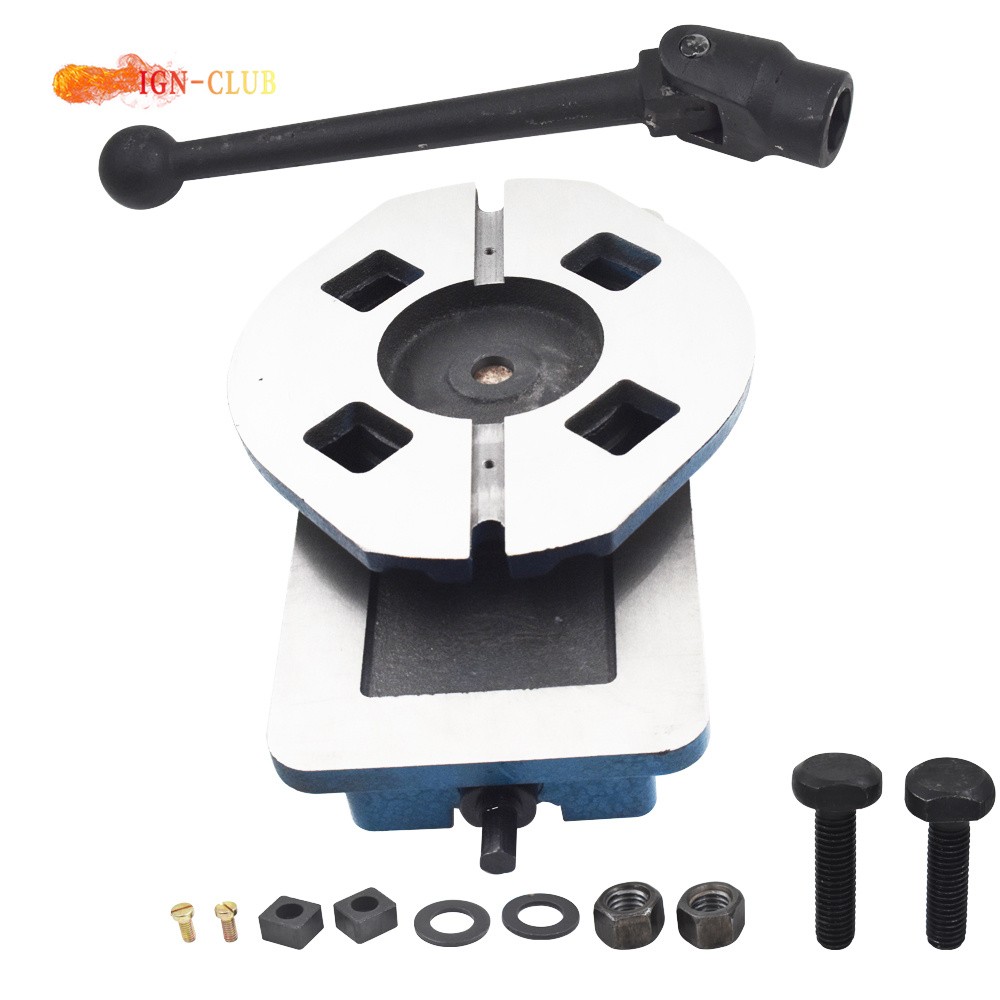 5'' New Top Hardened Base Milling Machine Lockdown Vise Swiveling Base Bench