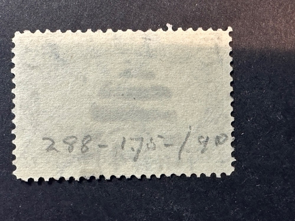 Scott # 288 2024 Scott Catalogue Value $ 25.00