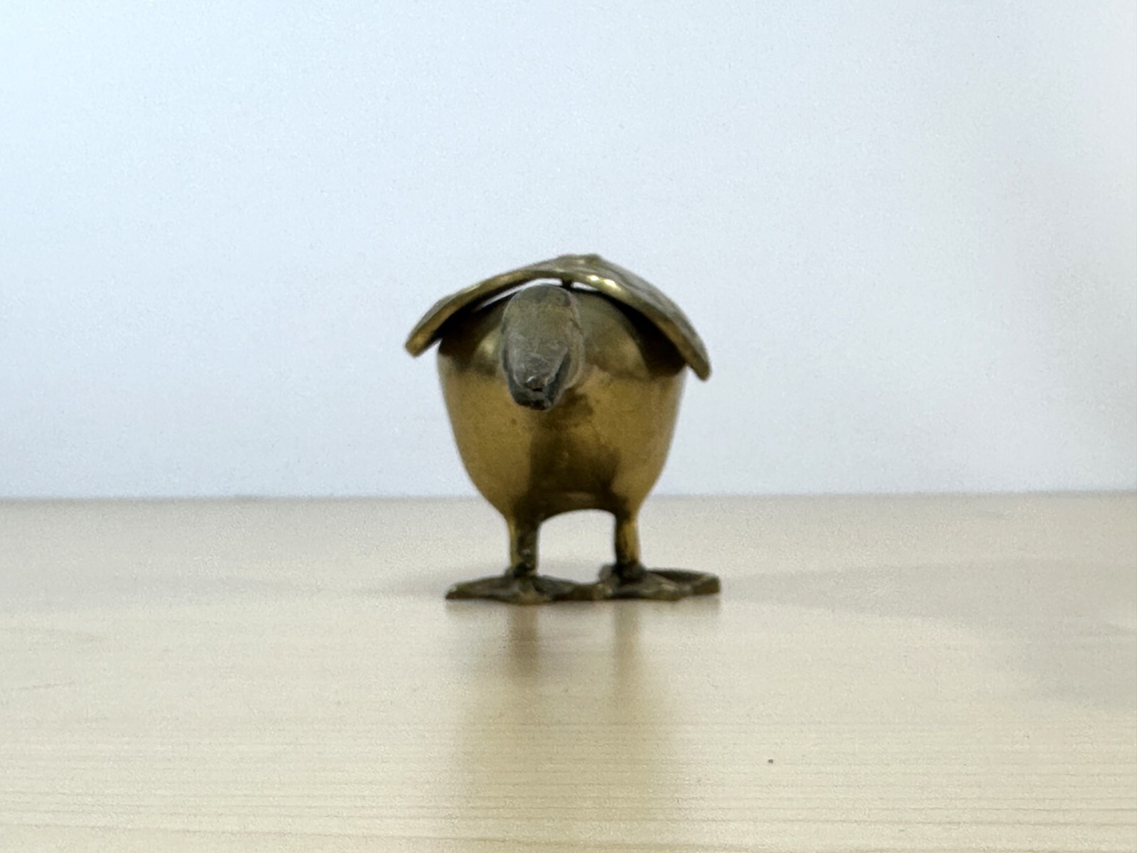 Brass Goose Duck Trinket Dish, Removable Wings, Boyd Jewelers RARE