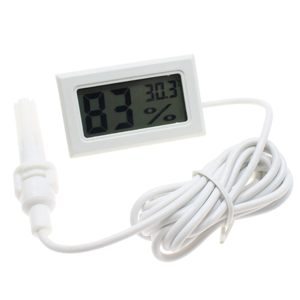 Digital LCD Thermometer Hygrometer Temperature Humidity Meter Probe Sensor
