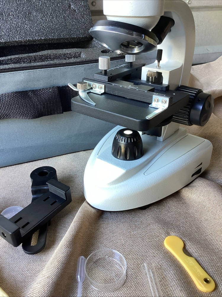 Compound Binocular Microscope With Slides