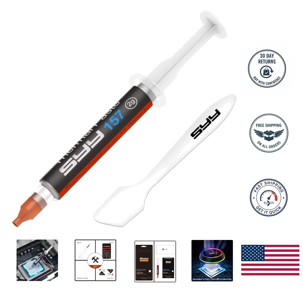 Non-Conductive Thermal Paste 2g - Ultimate Cooling for CPU & GPU Performance