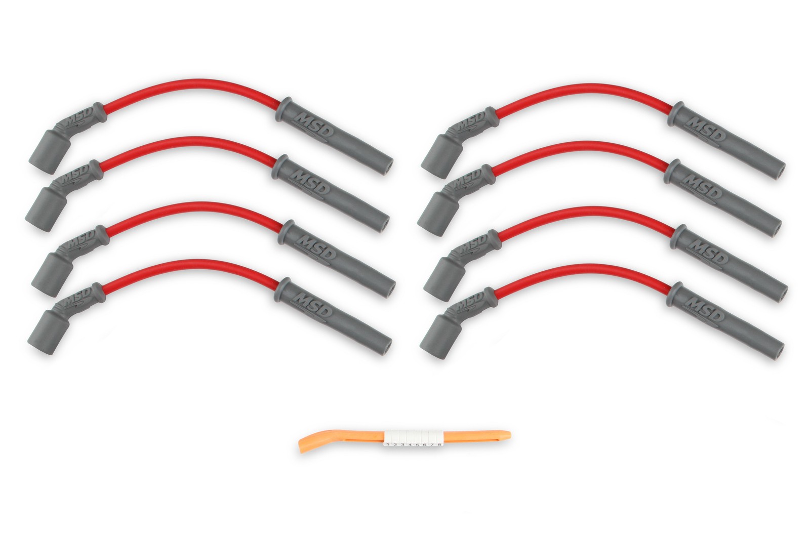 32829 MSD Super Conductor Spark Plug Wire Set - 99-13 GM Truck & SUV - Red