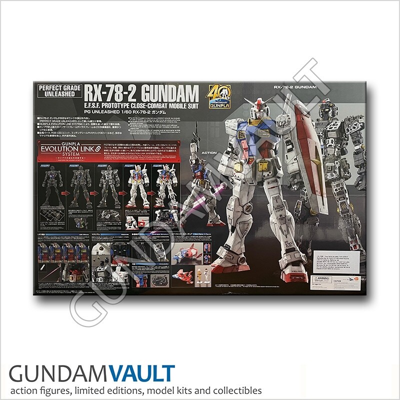 NEW PG 1/60 Unleashed RX-78-2 Gundam Perfect Grade Model Kit - [Bandai] US