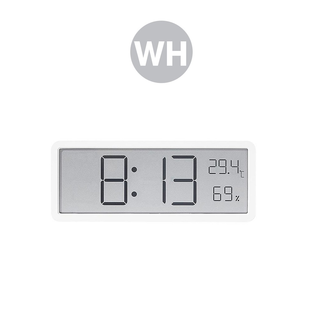 Digital LED Wall Clock Alarm Humidity Temperature Display Desktop Clock Large
