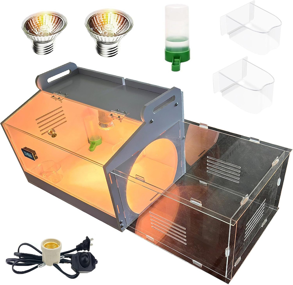 Iarge-Scale Chick brooder Box Quail Cage Egg Incubator Chick Starter Kit Chicke