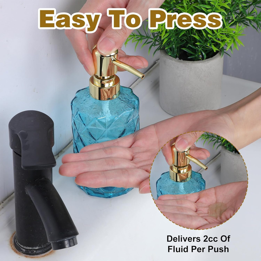 2 Pack Soap Pump Replacement Gold Soap Dispenser Pump Replacement Lotion Pumps L