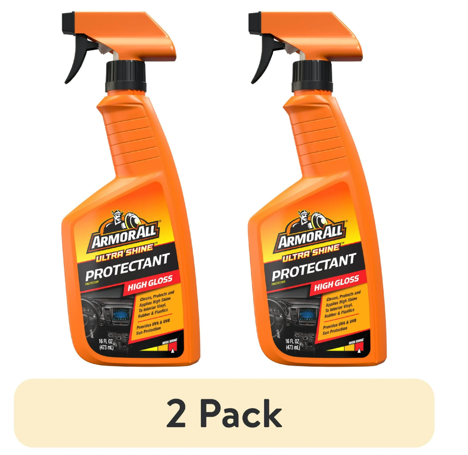 (2 pack) Armor All Ultra Shine Protectant Car Cleaning Spray - 16 fl oz