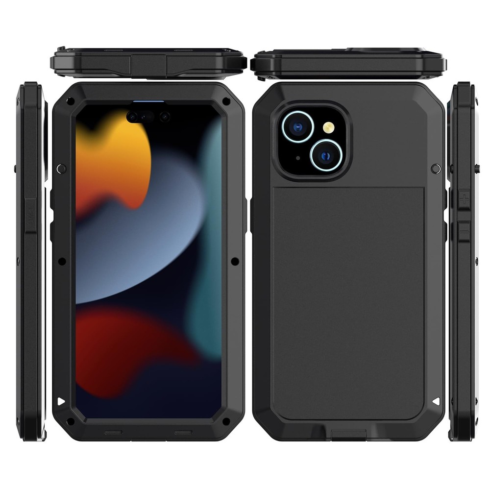 Marrkey Compatible with iPhone 15 Plus Case 360 Full Body Protective Shockproof