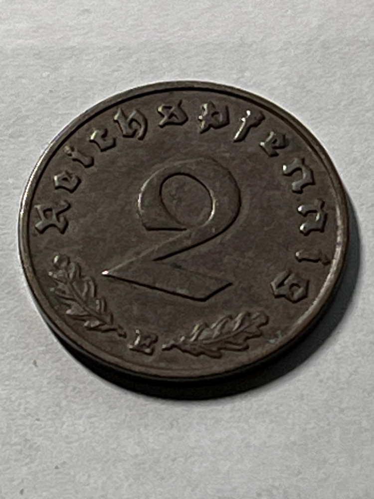 1939-E 2 Reichspfennig Germany