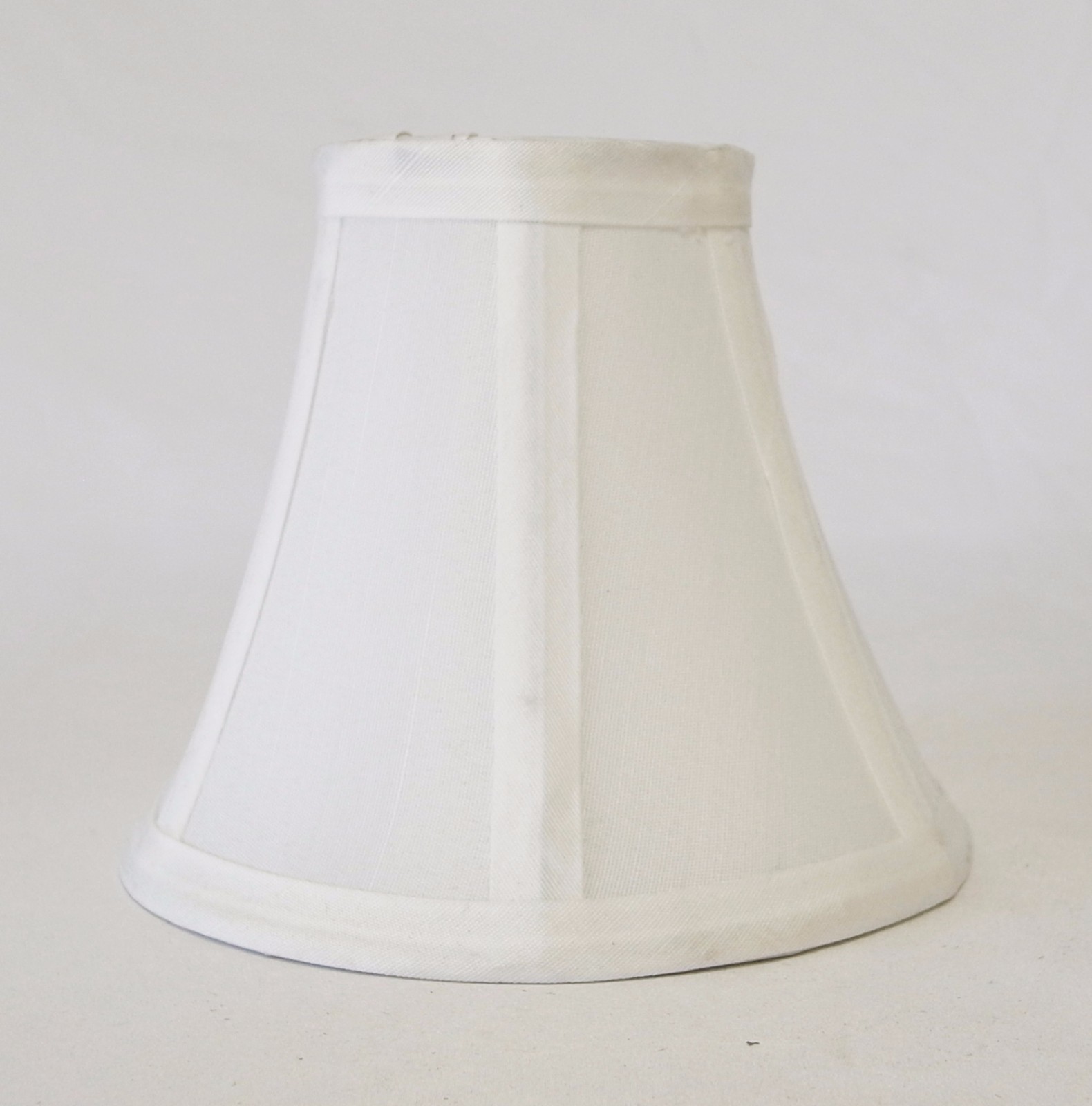 Set of 6 Clip On 5" Small Bell Candelabra Shades for Chandelier (White)
