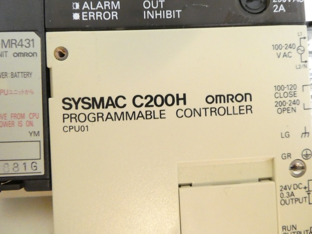 Omron C200H Programmable Logic Controller PLC Sysmac C200H-MR431 Working Surplus