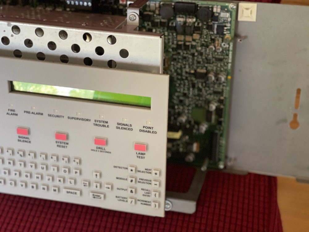 Used Notifier CPU320SYS Fire Alarm System with Display in great condition