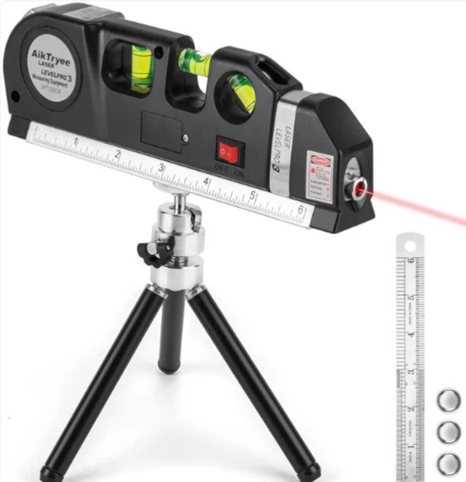 MULTIPURPOSE LASER LEVEL TOOL WITH TRIPOD – LASER LEVEL LINE KIT