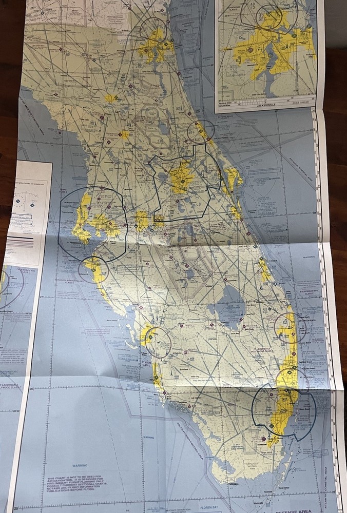 1996 - 1997 Florida Aeronautical Chart VG