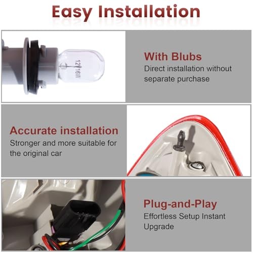 Tail Lights Assembly Compatible with Chevy Equinox,Left Driver Side 2016 2017