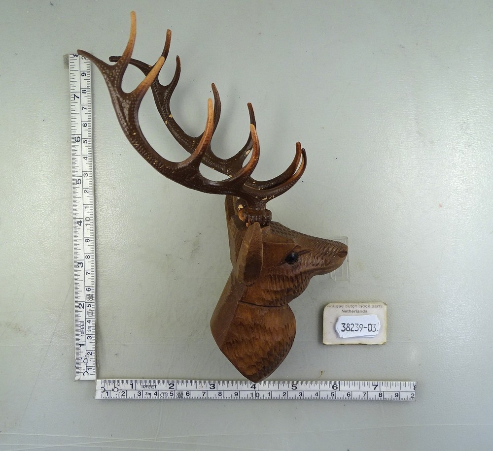 CUCKOO CLOCK STAG HEAD WITH ANTLERS VARIOUS SIZES AVAILABLE
