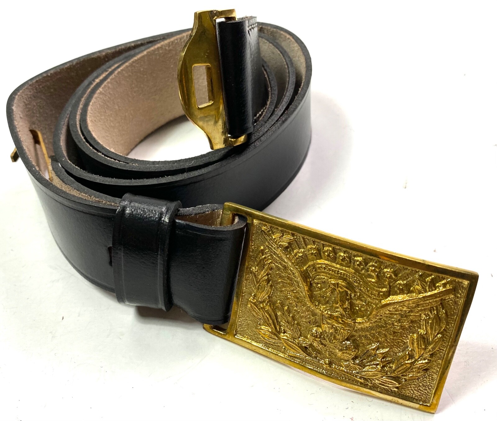 CIVIL WAR US UNION NCO FIELD BELT & BUCKLE- SIZE 2 (FITS 34-44 INCH)