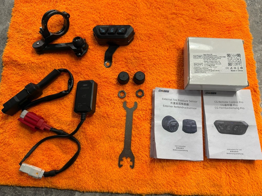 Chigee AIO Smart Riding Bundle TPMS Bar Remote Holder CG OBD Wireless Module