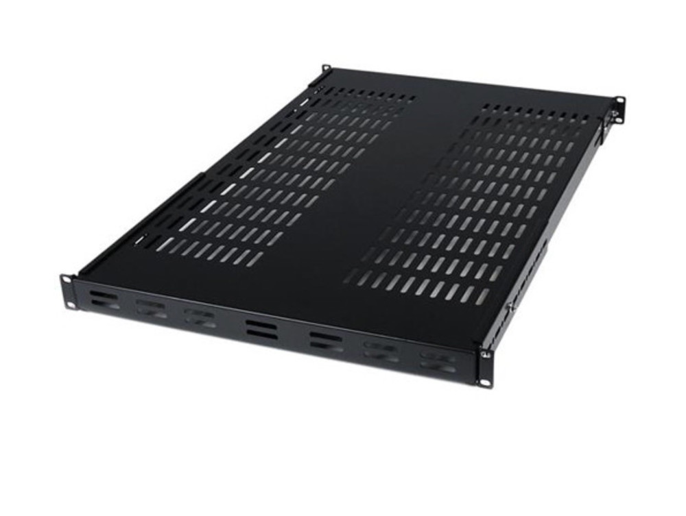 StarTech.com 1U Adjustable Mounting Depth Vented Rack Mount Shelf - Heavy Duty