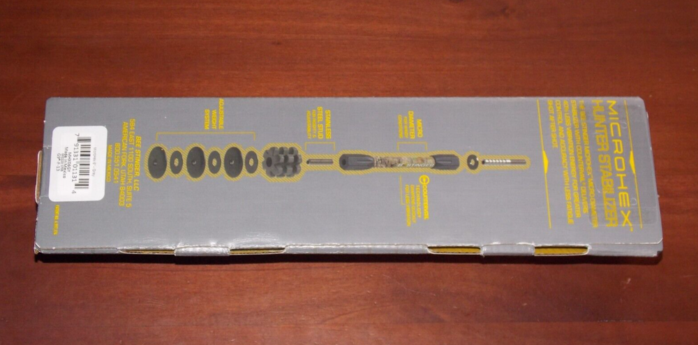 Bee Stinger MicroHex 6" Stabilizer in Grey Finish- B Stinger