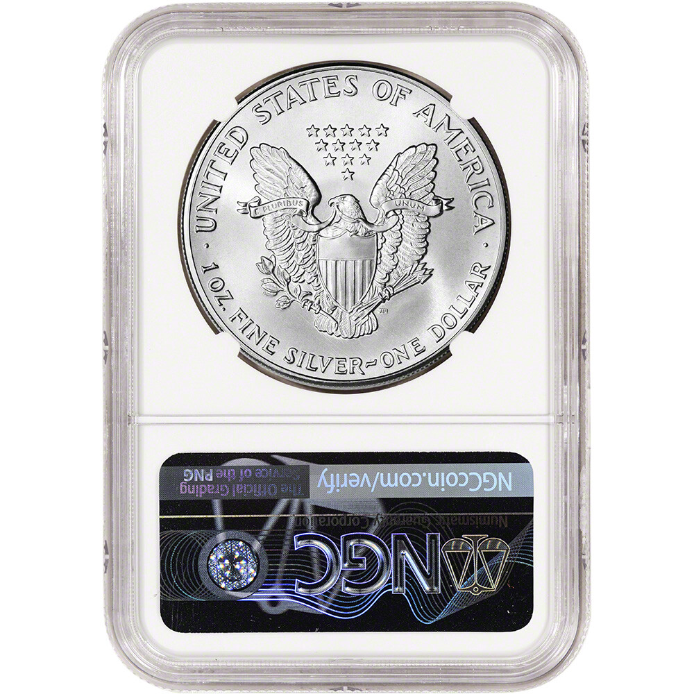 1986 American Silver Eagle Coin - NGC MS69