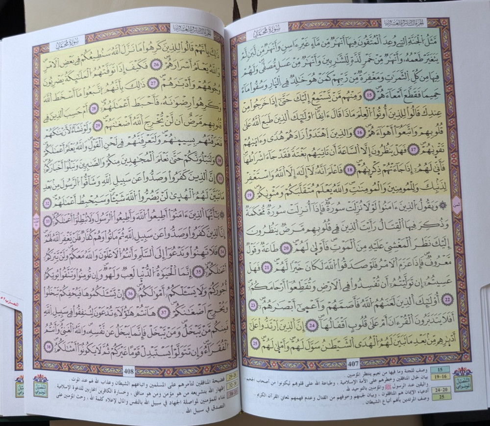 Holy Al Quran Arabic script Islamic book Large